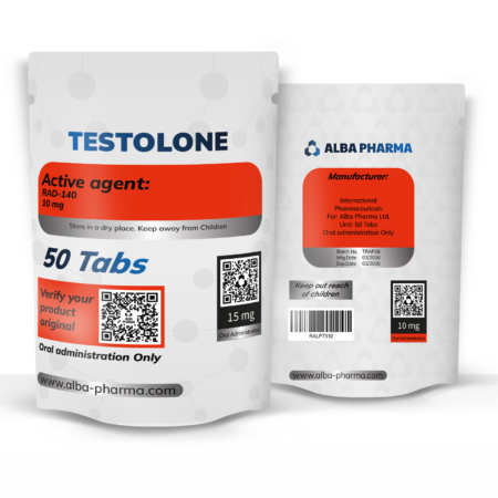 TESTOLONE 10 mg - 50 Tabletas - Administración Oral